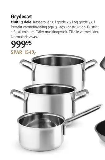 Kop & Kande Grydesæt tilbud