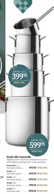 Kop & Kande Gryde eller kasserolle tilbud