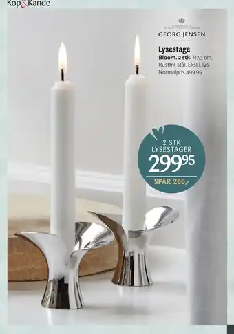Kop & Kande Lysestage tilbud