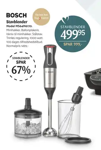 Kop & Kande Stavblender tilbud