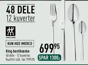 Imerco King bestikæske tilbud