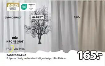 JYSK Badeforhæng tilbud