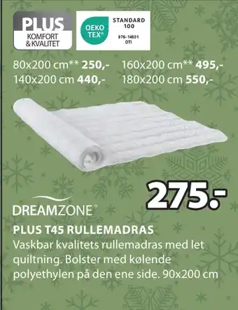 JYSK Plus t45 rullemadras tilbud