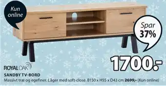 JYSK SANDBY TV-BORD tilbud