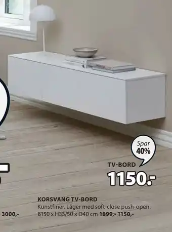 JYSK Korsvang tv-bord tilbud