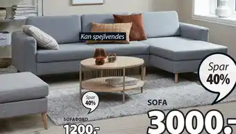 JYSK Svalbard sofa med chaiselong tilbud