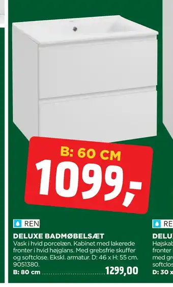 jem & fix Deluxe badmøbelsæt tilbud