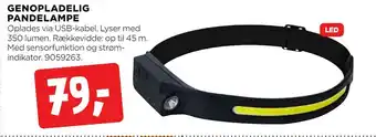 jem & fix Genopladelig pandelampe tilbud