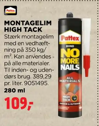 jem & fix Montagelim high tack tilbud