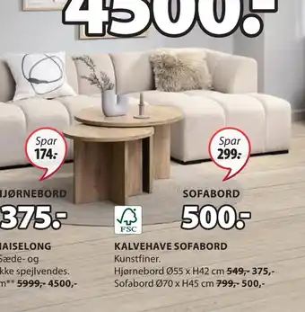 JYSK Sofabord tilbud