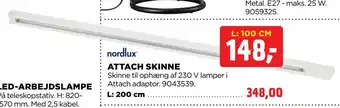 Attach skinne