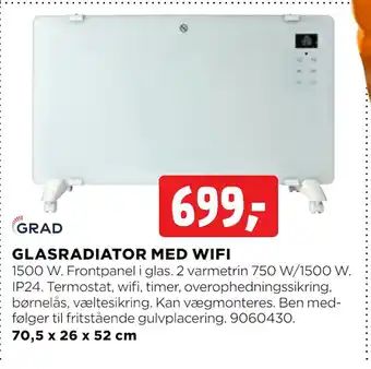 jem & fix Glasradiator med wifi tilbud