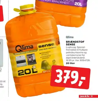 jem & fix Brændstof sense tilbud