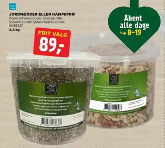 jem & fix Jordnødder eller hampefrø tilbud