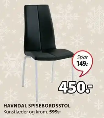 JYSK HAVNDAL SPISEBORDSSTOL tilbud