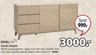 JYSK KALBY SKÆNK tilbud