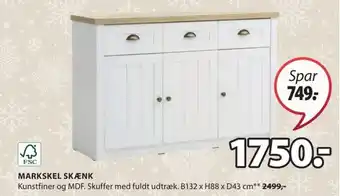 JYSK MARKSKEL SKÆNK tilbud