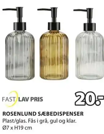 JYSK ROSENLUND SÆBEDISPENSER tilbud