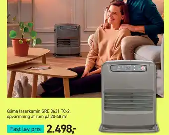 Qlima laserkamin sre 3631 tc-2, opvarmning af rum på 20-48 m²