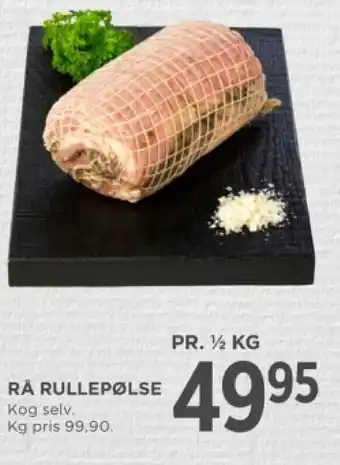 MENY RÅ RULLEPØLSE tilbud