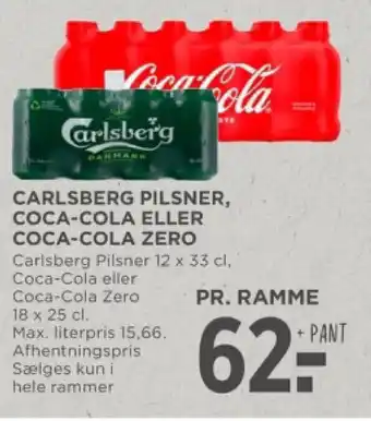 MENY CARLSBERG PILSNER, COCA-COLA ELLER COCA-COLA ZERO tilbud