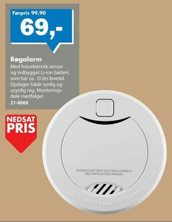 Biltema Røgalarm tilbud