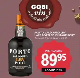 MENY PORTO VALDOURO LBV LATE BOTTLED VINTAGE PORT tilbud