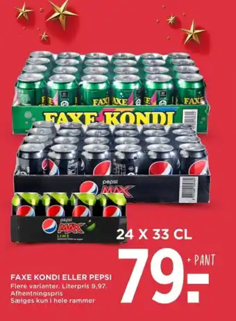 MENY FAXE KONDI ELLER PEPSI tilbud