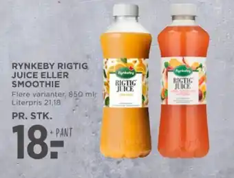 MENY RYNKEBY RIGTIG JUICE ELLER SMOOTHIE tilbud