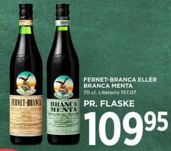 MENY FERNET-BRANCA ELLER BRANCA MENTA tilbud