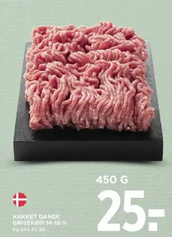 MENY HAKKET DANSK GRISEKØD 14-18 % tilbud