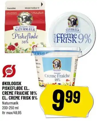 Løvbjerg ØKOLOGISK PISKEFLØDE EL. CREME FRAICHE 18% EL. CREME FRISK 9% tilbud