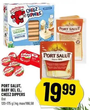 Løvbjerg PORT SALUT, BABY BEL EL. CHEEZ DIPPERS tilbud