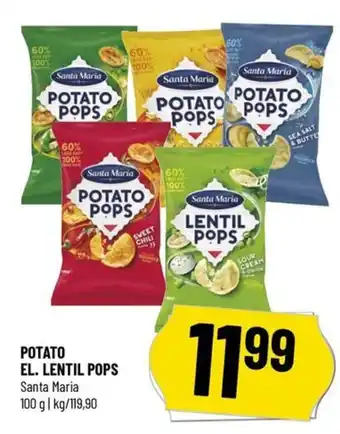 POTATO EL. LENTIL POPS