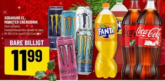 Løvbjerg SODAVAND EL. MONSTER ENERGIDRIK tilbud