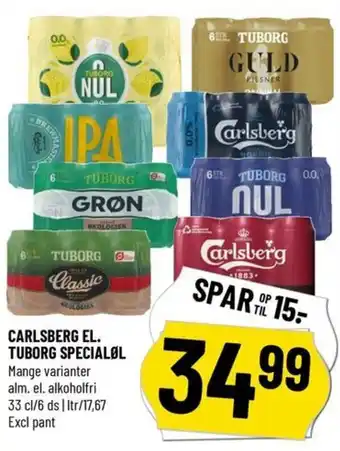 Løvbjerg CARLSBERG EL. TUBORG SPECIALØL tilbud