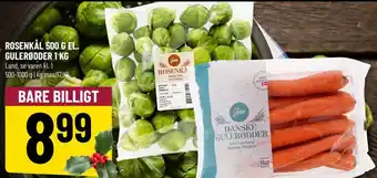 Løvbjerg ROSENKÅL 500 G EL. GULERØDDER 1 KG tilbud
