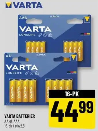 Løvbjerg VARTA BATTERIER tilbud