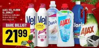 Løvbjerg AJAX, VEL, KLORIN EL. DUNLET tilbud