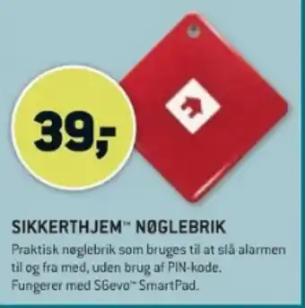 XL-BYG SIKKERTHJEM™ NØGLEBRIK tilbud