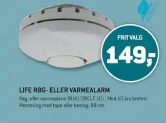 XL-BYG LIFE ROG- ELLER VARMEALARM tilbud