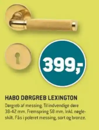 XL-BYG HABO DØRGREB LEXINGTON tilbud