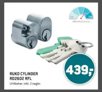 XL-BYG RUKO CYLINDER RD2602 RFL tilbud