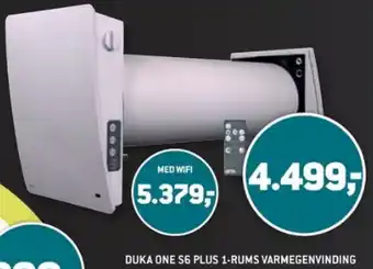 DUKA ONE S6 PLUS 1-RUMS VARMEGENVINDING