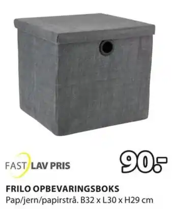 JYSK FRILO OPBEVARINGSBOKS tilbud