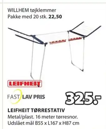 JYSK LEIFHEIT TØRRESTATIV tilbud