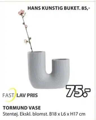 JYSK TORMUND VASE tilbud