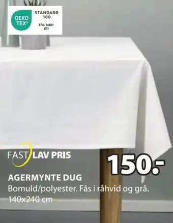 JYSK AGERMYNTE DUG tilbud