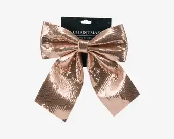 Daells bolighus sløjfe palietter rose gold h.30cm
