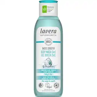 Helsam Lavera body wash 2in1 basis sensitiv - 250 ml tilbud